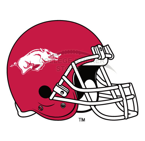 Customs Arkansas Razorbacks 2001 Pres Helmet Iron-on Transfers (Wall Stickers)NO.3745